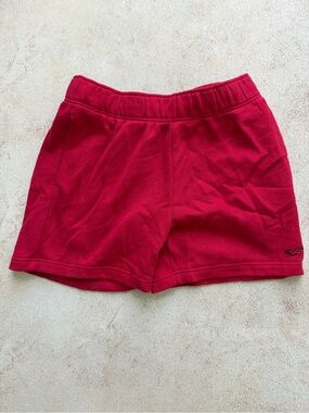 Hollister Men’s Bright Red Athletic Fleece Shorts